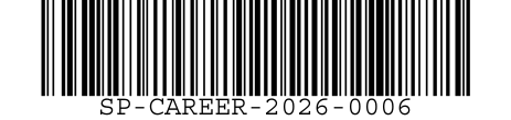 Barcode for record SP-CAREER-2026-0006