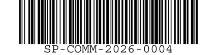 Barcode for record SP-COMM-2026-0004
