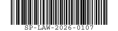Barcode for record SP-LAW-2026-0107