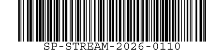 Barcode for record SP-STREAM-2026-0110